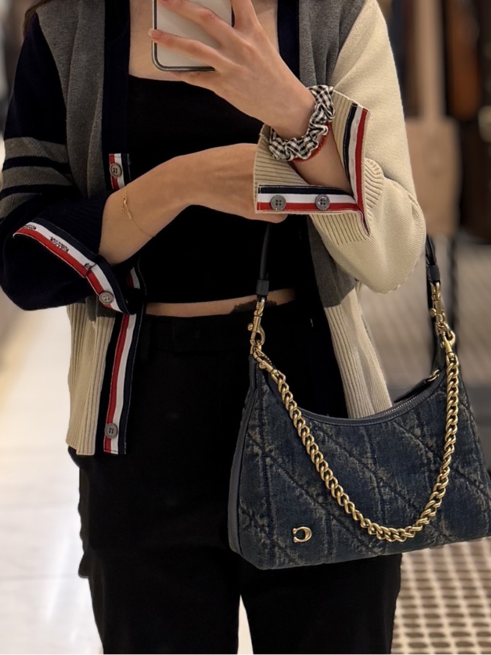 Coach Juliet Shoulder Bag 25
In Regenerative Cotton Denim With Quilting